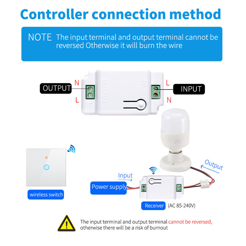 Wireless Touch Wall Switches Sets RF433 1gang Luxury Glass Panel Remote Control Switch Light  support voice control