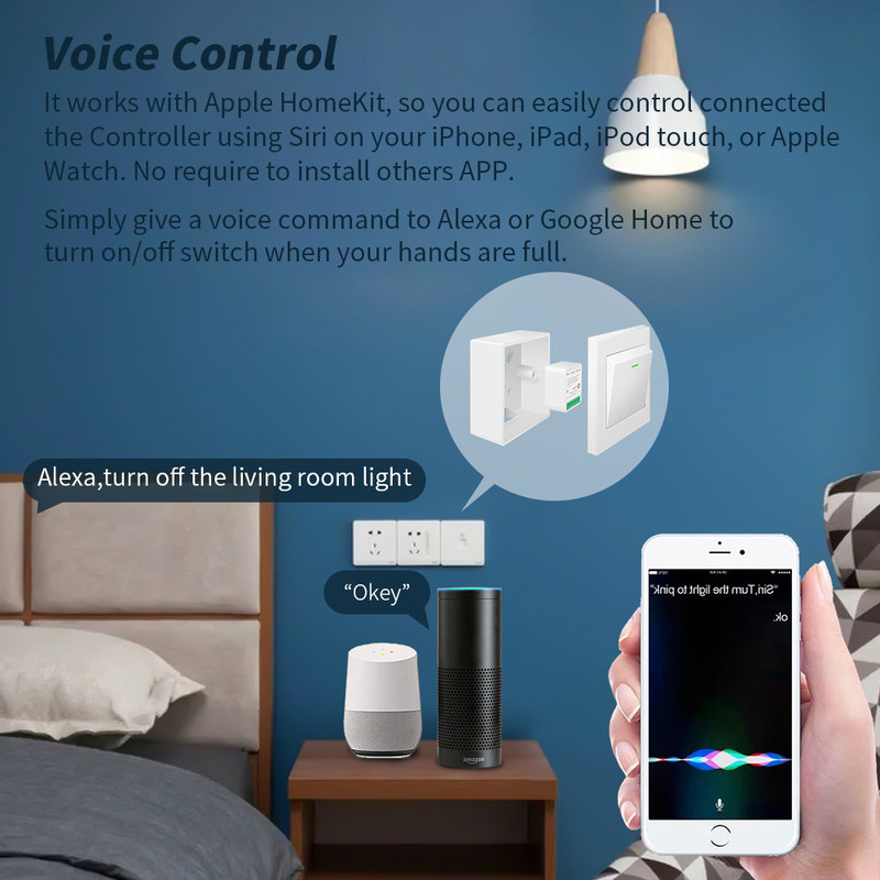 DIY Homekit Smart Switch MINI Smart Home Modifier Tuya Zigbee Relay Module support remote and voice control easy install