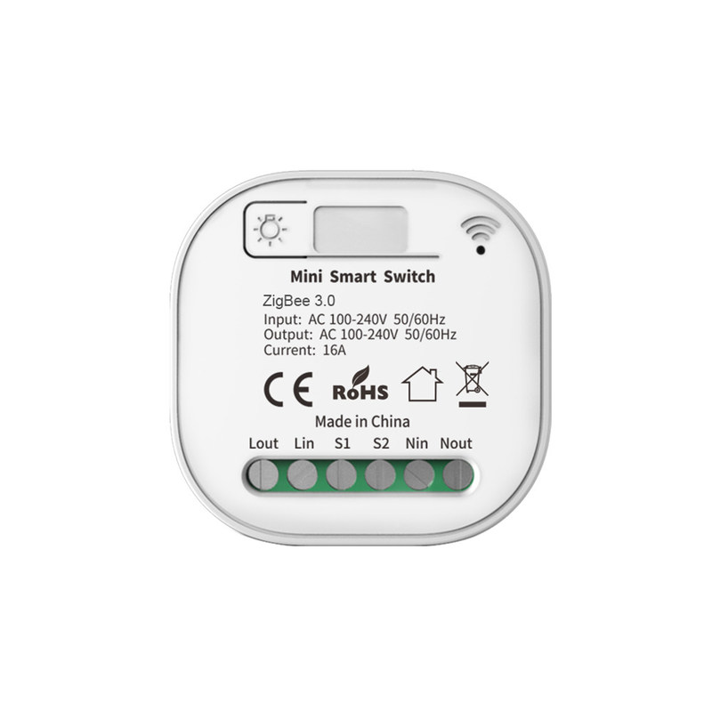 Smart Home Automation Remote Light Switch 16A Breaker Module Tuya Smart Timer Wall Light Switch support voice control
