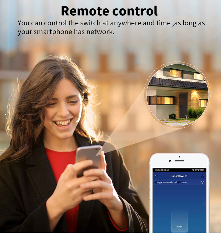 Tuya Alexa Timer Smart Switch 10A Relay Module Work Remote Smart Switch support google Alexa voice control easy install