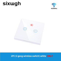 RF433 Wireless Remote Control Switch Crystal Glass Panel Touch Switch with 10A breaker refit old version circuit