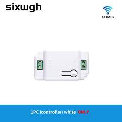 RF433 Wireless Remote Control Switch Crystal Glass Panel Touch Switch with 10A breaker refit old version circuit