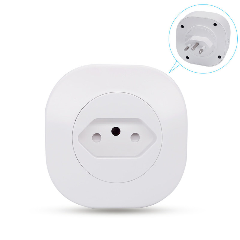 Tuya WIFI Smart Socket Power Outlet Brazil Standard Smart Floor Socket 16A 220V 127V 50Hz