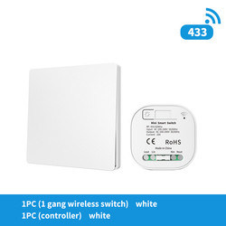 16A Wireless Wall Switch 86 Type Waterproof Self Powered Remote Light Switch
