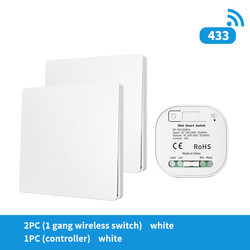 16A Wireless Wall Switch 86 Type Waterproof Self Powered Remote Light Switch