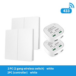16A Wireless Wall Switch 86 Type Waterproof Self Powered Remote Light Switch