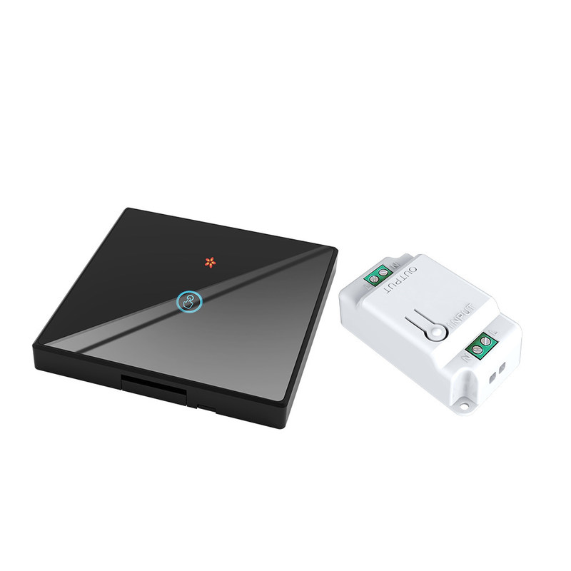 tuya WiFi wireless remote control switch tempered glass panel with mini smart breaker bestchoice for old version circuit