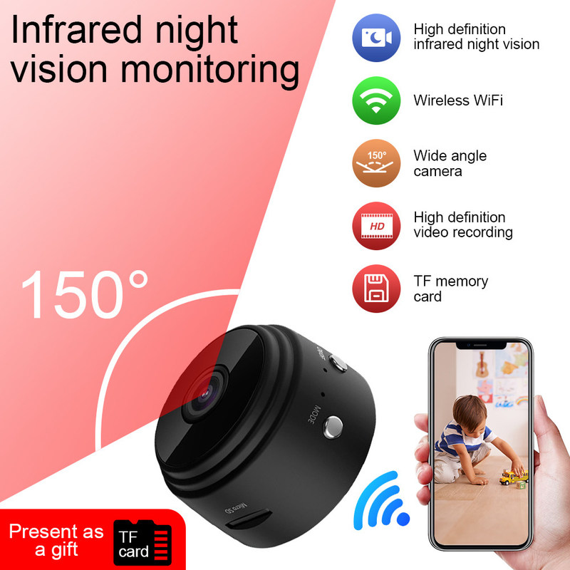 Voice App Remote Wireless Smart Security A9 Camera most cost-effective support app control and remotr check functions