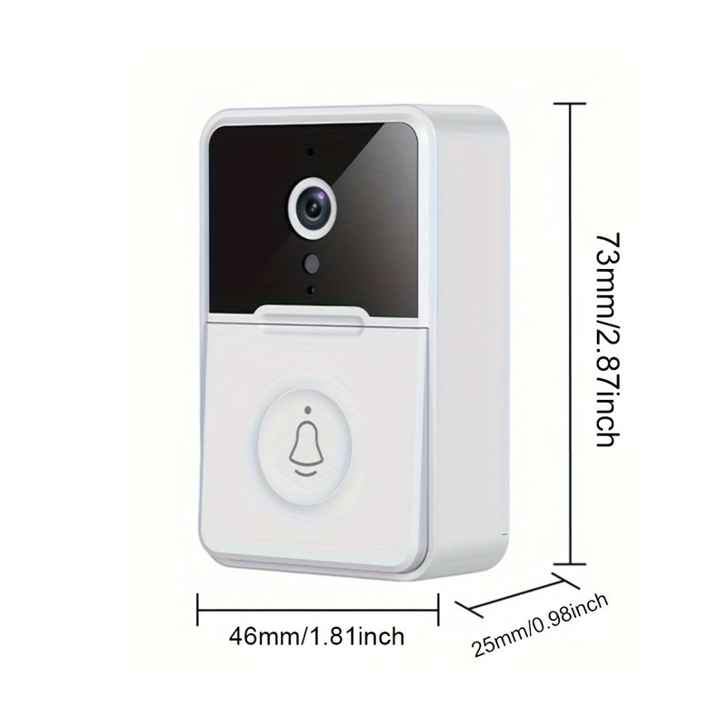 Night Vision Smart Wireless Video Doorbell 180° Viewing Angle Tuya Wireless Security Doorbell