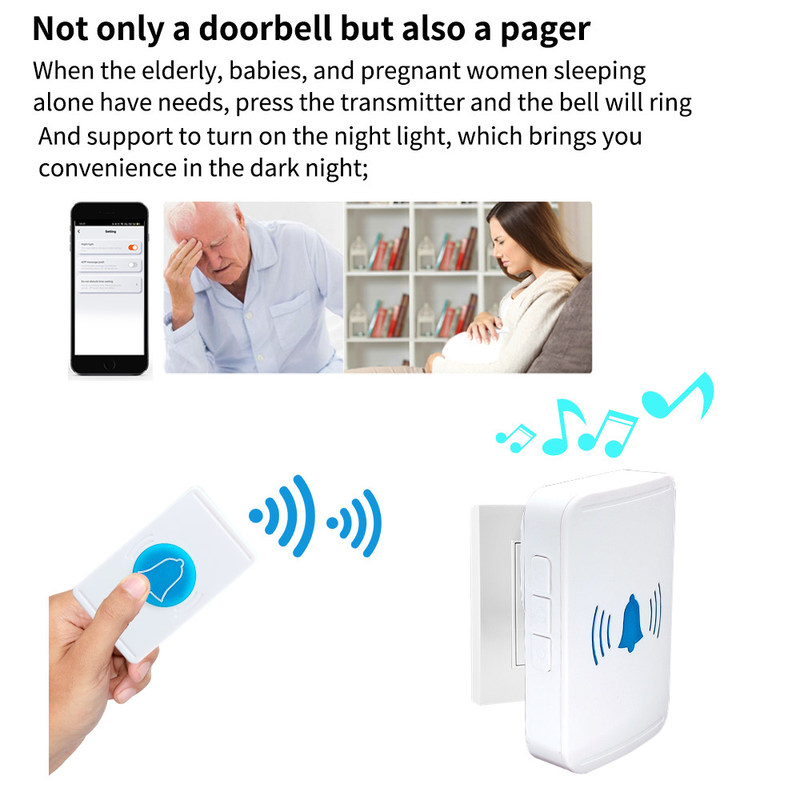 30W Wireless Video Door Bell High Definition Remote Control Smart Wifi Doorbell Camera