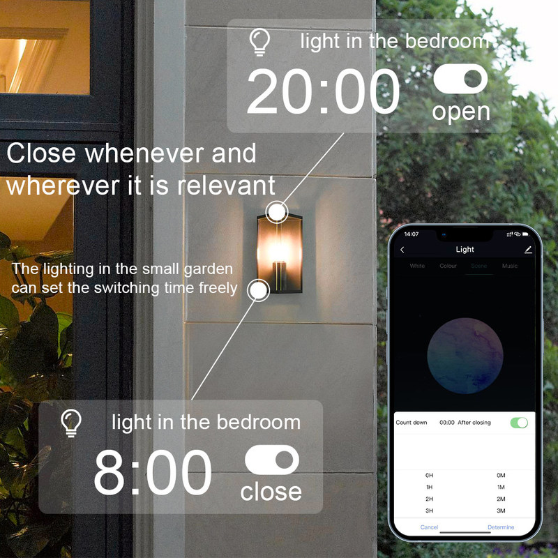 Household Graffiti Bluetooth RGB 	Wifi LED Bulb 9W Bulb Atmosphere Decoration Light