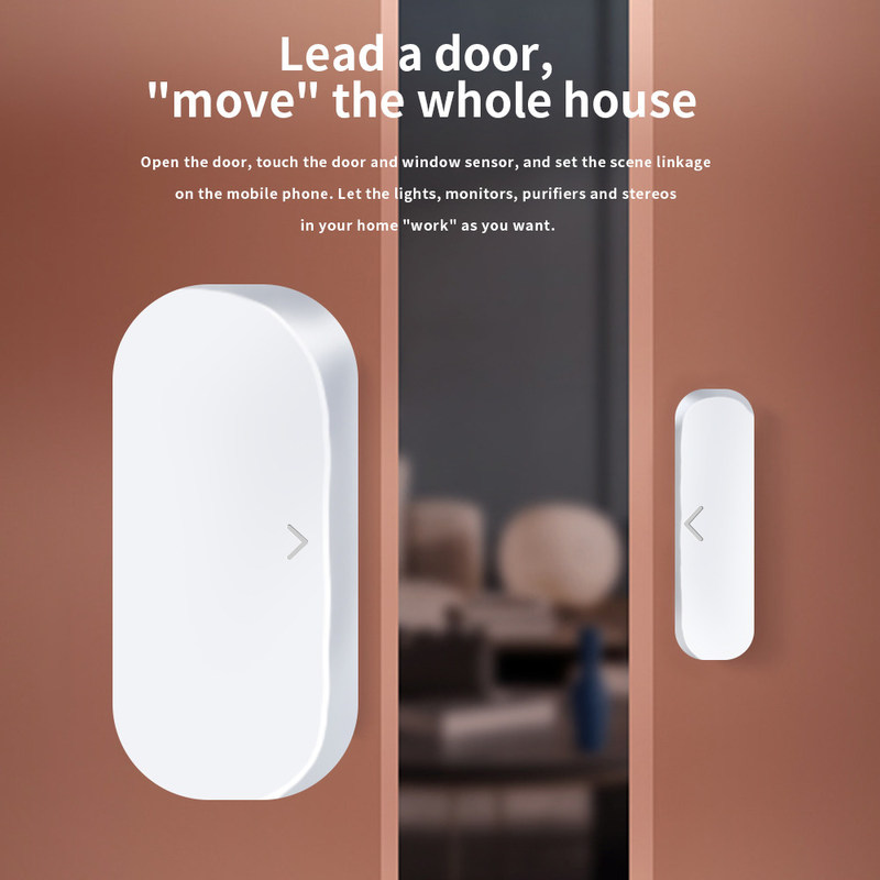 Graffiti Smart Alarm Sensor Door Magnetic ZigBee Intelligent Wireless Door Window Sensors