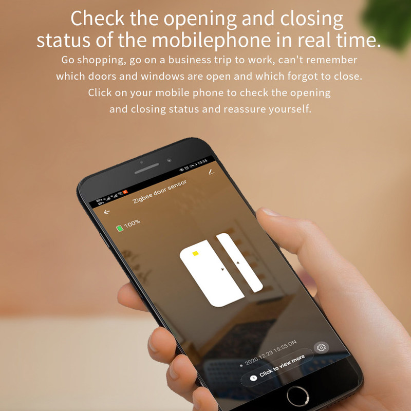 Graffiti Smart Alarm Sensor Door Magnetic ZigBee Intelligent Wireless Door Window Sensors