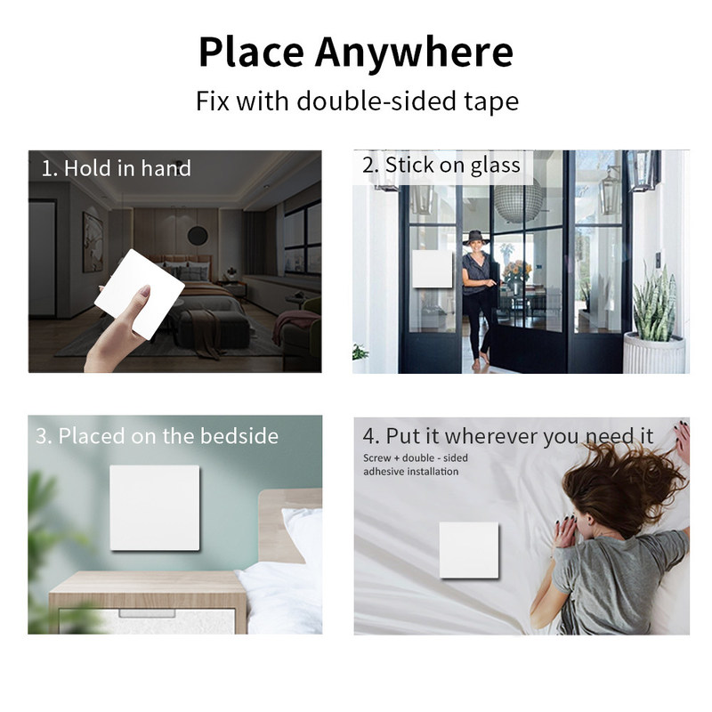2a 250v Whz01 Zigbee Smart Switch Rounded Corner Interrupter Rf433 Homekit Dimmer Switch