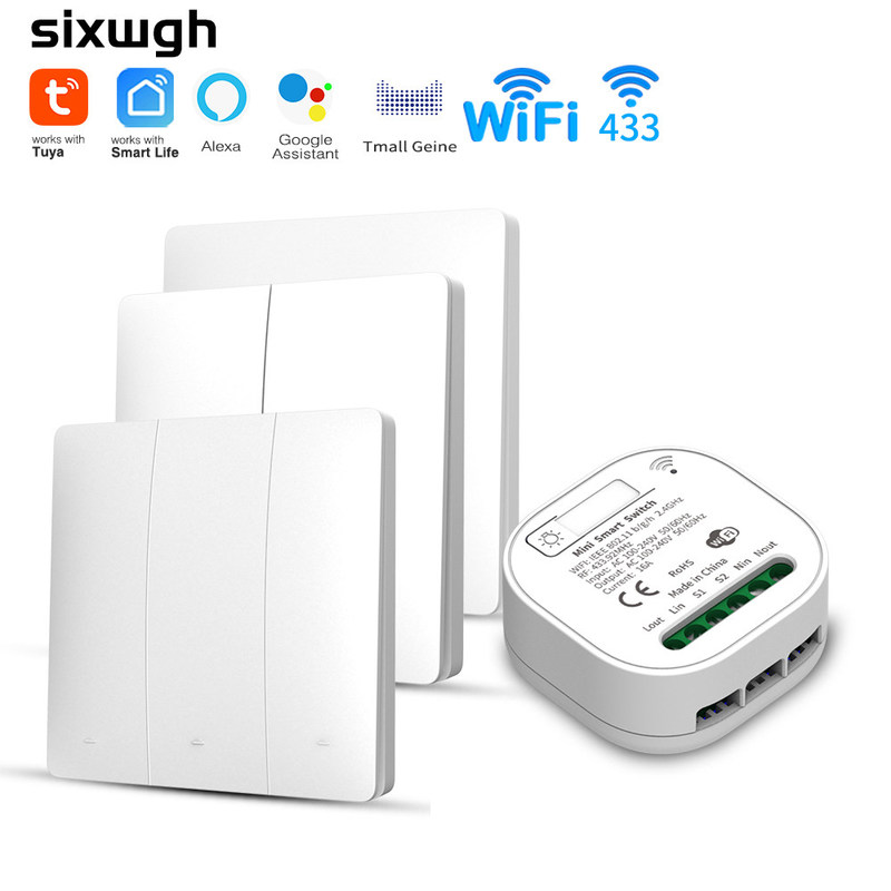 2.4GHz Wireless Remote Control Switch Wifi Three Key Self Homekit On Off Switch