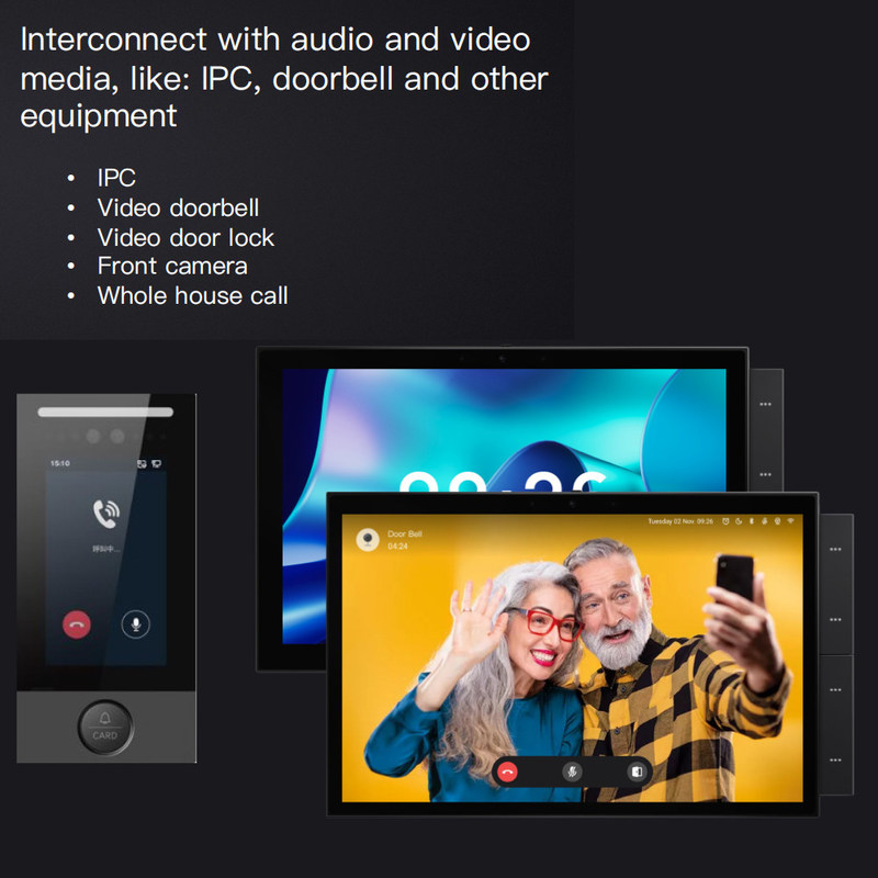 10inch Wifi Smart Home Touch Screen Panel Multiple Protocols Wireless Remote Control Socket built-in  voice control