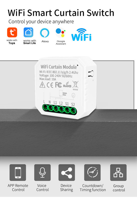 wifi smart switches Remote&Voice control with Scheduling and automation,Energy monitoring,Easy installation and setup