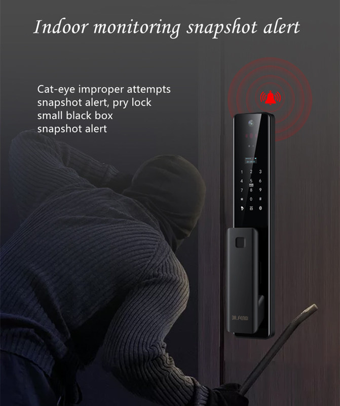 Smart Home Lock Indoor Security For 35-55mm Thickness Door smart lock provide the most home security systerm control