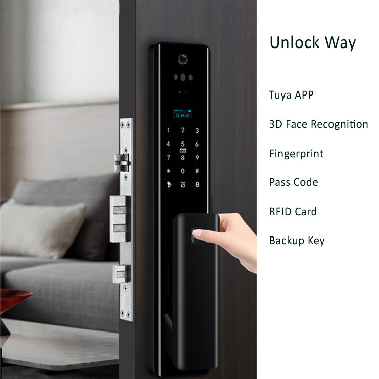 Indoor Cat Eye Video Smart Security Lock 5 kind of unlock functions provide the most security home security systerm