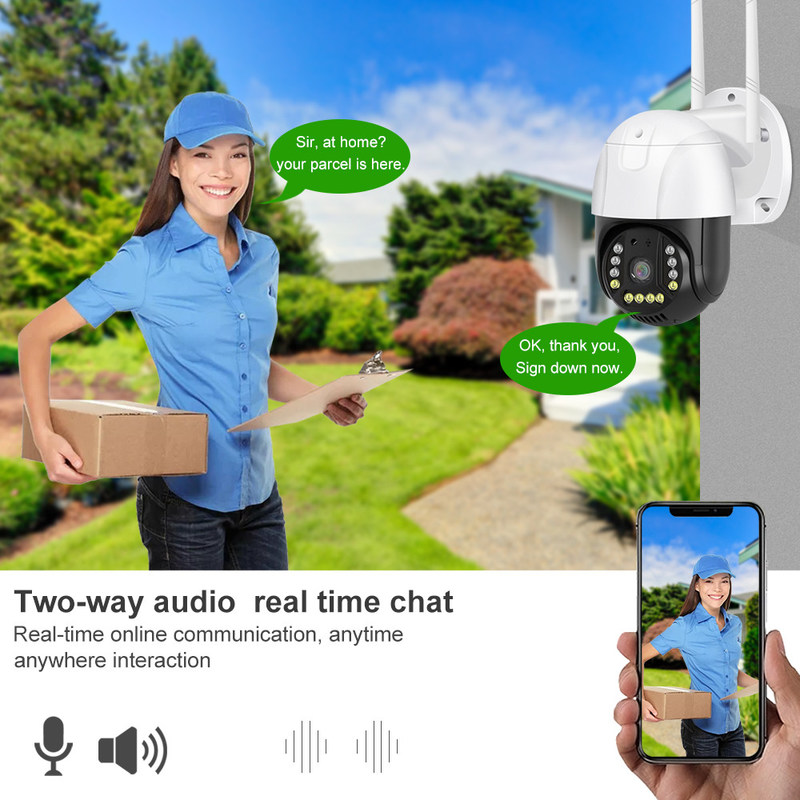 WIFI version AC Adapter Powered Smart Monitor Camera With Night Vision And Two-Way Audio smart camera