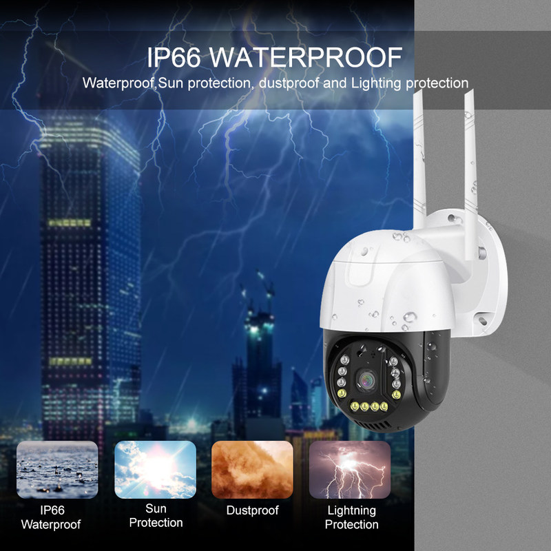 Wi-Fi/5G Smart Monitor Camera R L 350 Degrees/Up And Down 90 Degrees Remote Access