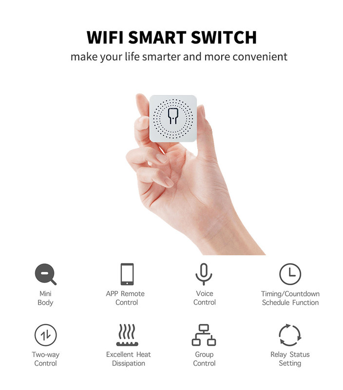 mini smart breaker Reliable Smart Solution - Wi-Fi Enabled Standard - Compact Device bset choice to refit old circuit