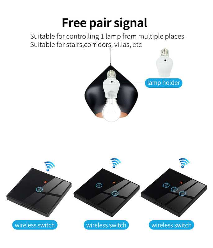 2.4GHz Homekit Smart Switch RF433 remote control switches For Home Automation support mutiple functions