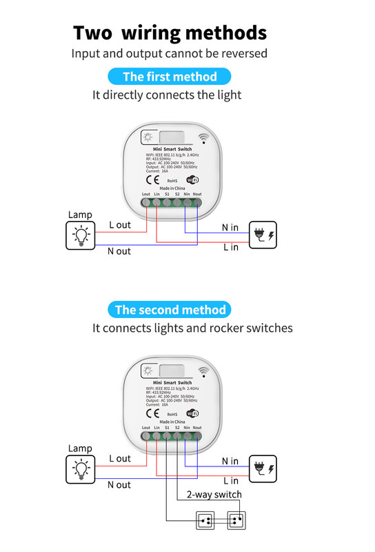 Smart Home Automation Remote Light Switch 16A Breaker Module Tuya Smart Timer Wall Light Switch support voice control
