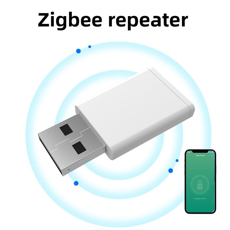 SIXWGH Tuya Zigbee 3.0 USB Repeater / Signal Booster Plug Play Range Extender Smart Home 30m Coverage Works Alexa/Google App