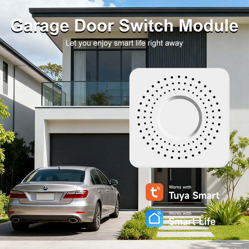 SIXWGH WiFi Zigbee Garage Door Opener Smart Switch Module Tuya Smart Life App Compatible Remote Control Timer Schedule Works