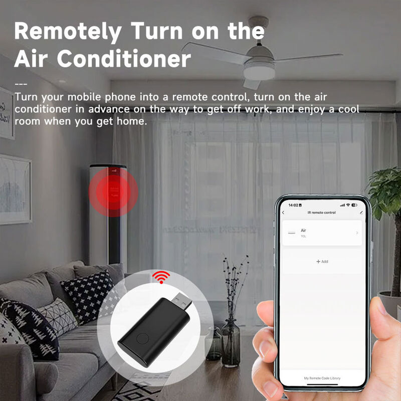 SIXWGH Universal IR WiFi Remote Control with Alexa/Google Home App Control Tuya OS Rotatable Design for Hotel RV Smart Home Hub