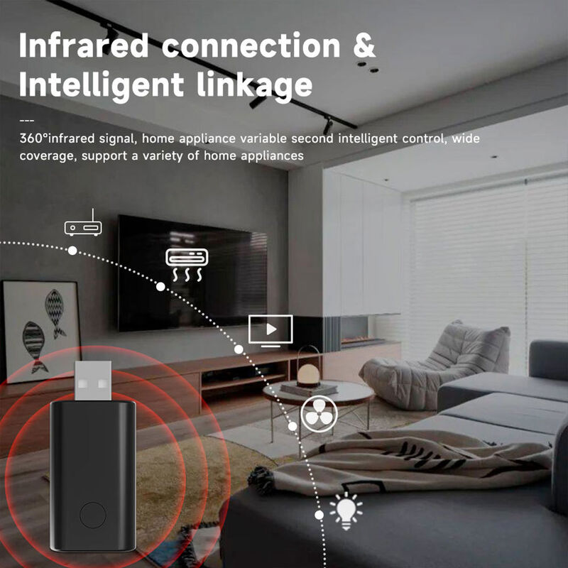 SIXWGH Universal IR WiFi Remote Control with Alexa/Google Home App Control Tuya OS Rotatable Design for Hotel RV Smart Home Hub
