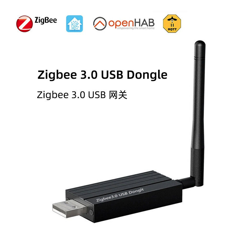 SIXWGH Zigbee 3.0 USB Dongle Plus Universal Wireless Smart Home Gateway with +20dBm Gain for Home Assistant Zigbee2MQTT, OpenHAB