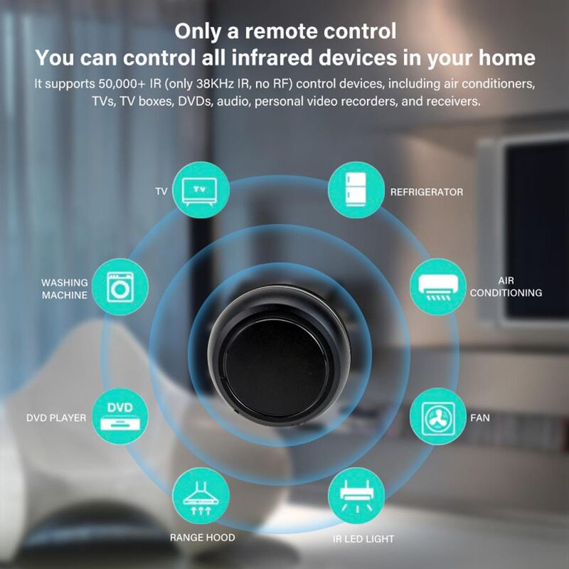 SIXWGH Smart WiFi IR RF Universal Remote Control All-in-One Hub for TV AC Light Curtain Works with AlexaGoogle Home VoiceControl