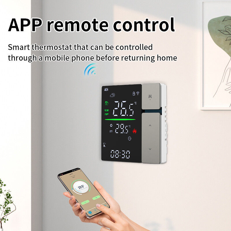 SIXWGH WIFI Smart Thermostat, Voice Control & APP Programmable Thermostat for Electric Heating Water Boiler Home and Office Use