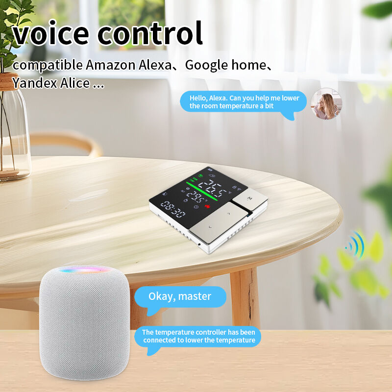 SIXWGH WIFI Smart Thermostat, Voice Control & APP Programmable Thermostat for Electric Heating Water Boiler Home and Office Use