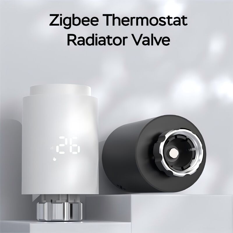 SIXWGH Zigbee 3.0 Smart Thermostatic Radiator Valve (TRV) Alexa/Google Assistant Tuya App 7-Day Programmable Wireless Heating