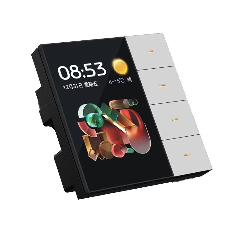 SIXGWH for Zigbee Smart Touch Switch Pro 4-Gang Radar Sensor Color Temp Dimming Curtain Control IP66 Waterproof 220V Smart Life