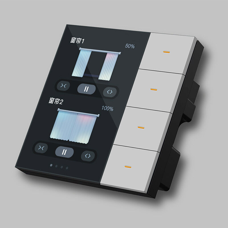 SIXGWH for Zigbee Smart Touch Switch Pro 4-Gang Radar Sensor Color Temp Dimming Curtain Control IP66 Waterproof 220V Smart Life