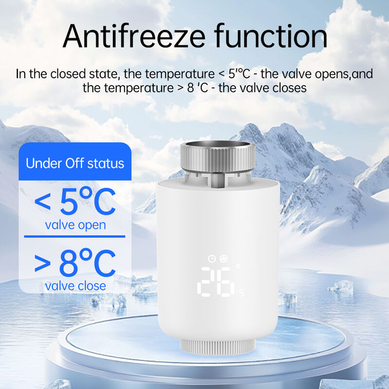 SIXWGH Tuya Zigbee Smart Thermostatic Radiator Valve TRV APP Voice Control Auto Schedule Bar Design Alexa/Google Home Compatible