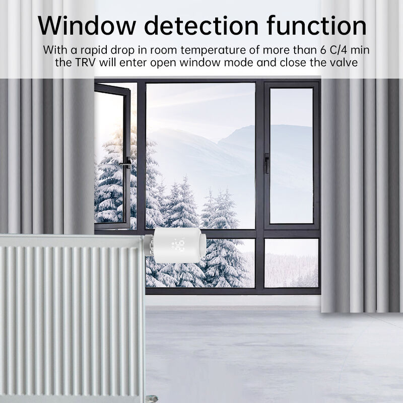 SIXWGH Tuya Zigbee Smart Thermostatic Radiator Valve TRV APP Voice Control Auto Schedule Bar Design Alexa/Google Home Compatible