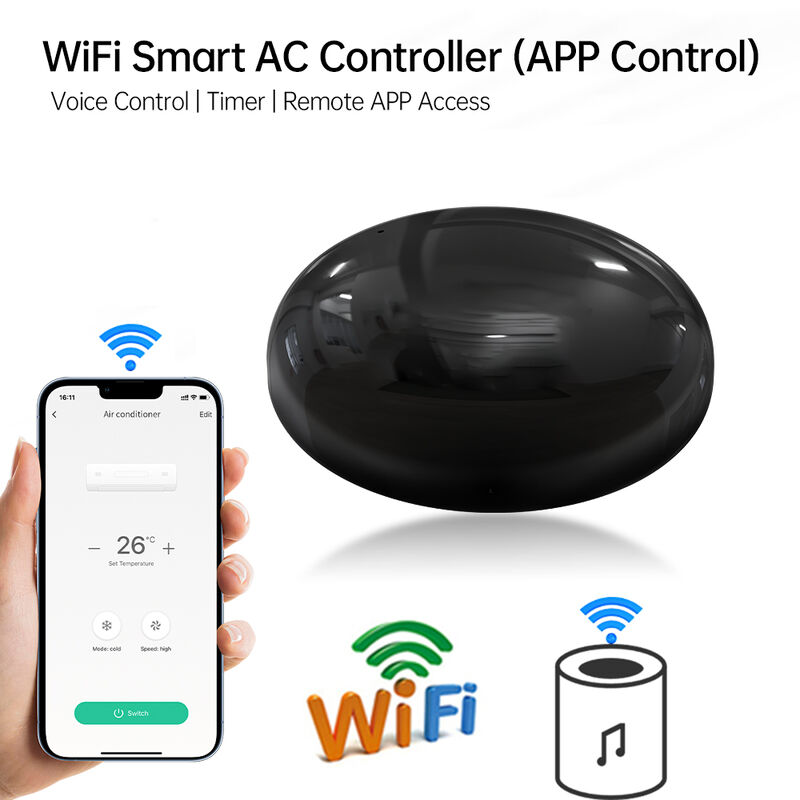 SIXWGH Smart Home WiFi Voice Control Air Conditioner Alexa Google Home TuyaApp Compatibility Universal InfraredType-C Powered IR