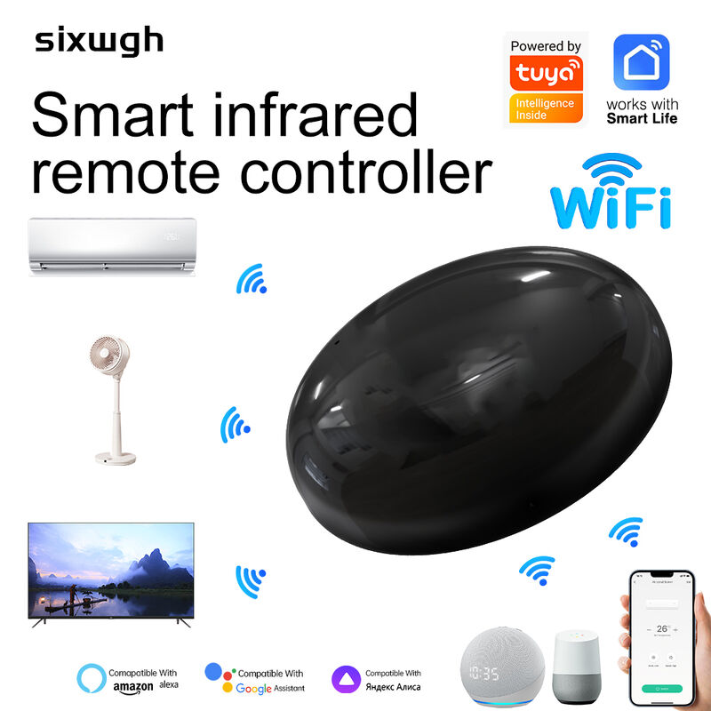 SIXWGH Smart Home WiFi Voice Control Air Conditioner Alexa Google Home TuyaApp Compatibility Universal InfraredType-C Powered IR