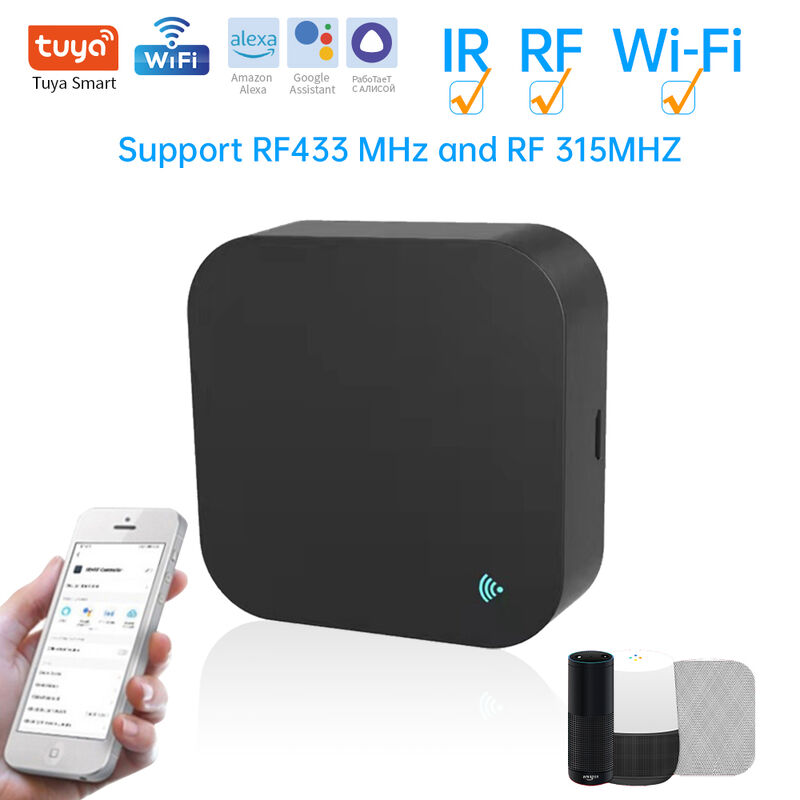 SIXWGH Universal Remote Control Alexa/Google Home Voice 433/315MHz AC/TV/Curtain/Light APP Control WiFi IR+RF CE Certified