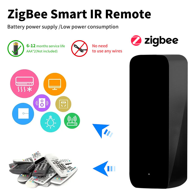 SIXWGH Newest TuyaZigbee Smart IR Remote Control Universal AC/TV Blaster Alexa Google Home Compatibility Bar Garage Car Battery