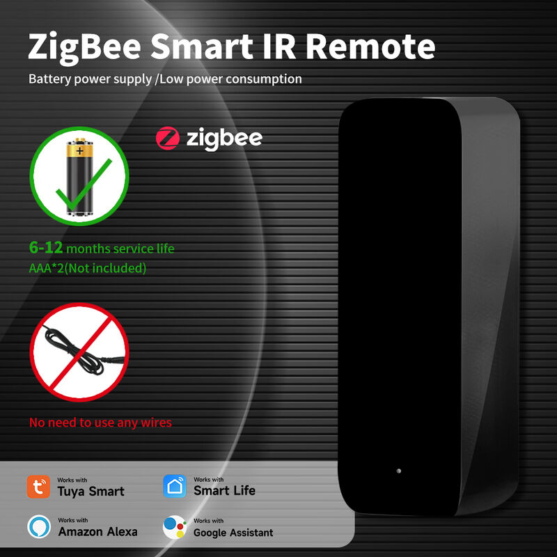 SIXWGH Newest TuyaZigbee Smart IR Remote Control Universal AC/TV Blaster Alexa Google Home Compatibility Bar Garage Car Battery