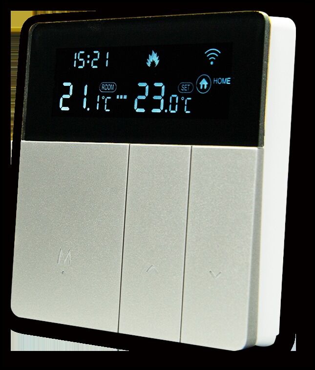 SIXWGH Smart WiFi Thermostat Tuya App Voice Control 16A Load LCD Programmable Temperature Controller for Electric Floor Hotels