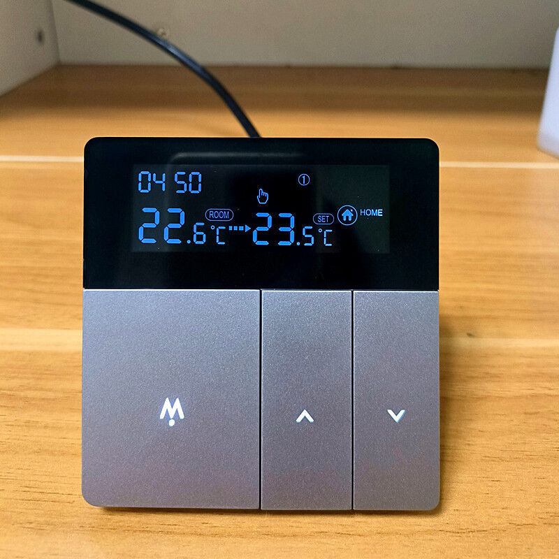 SIXWGH Smart WiFi Thermostat Tuya App Voice Control 16A Load LCD Programmable Temperature Controller for Electric Floor Hotels