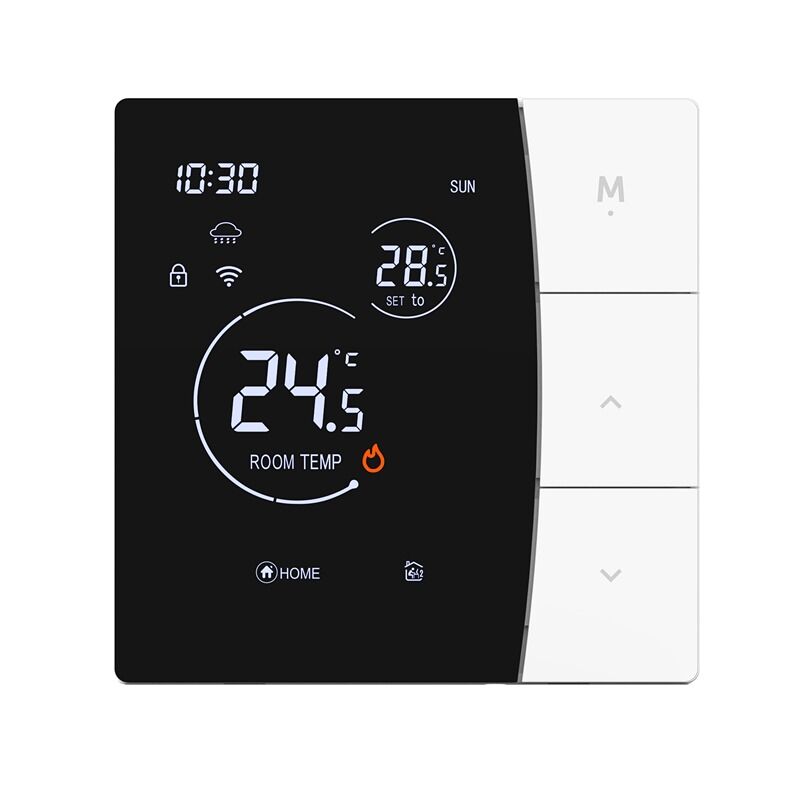 SIXWGH Smart WiFi Thermostat for Hotel Use Tuya App Voice Control Electric Floor Heating 16A Load LCD Temperature Controller