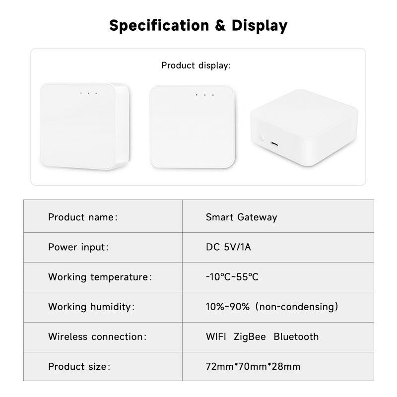 SXIWGH Wholesale Multi-Mode Gateway ZigBee 3.0 for Blue Tooth WiFi Hub Smart Home Control Center Compatible Tuya Google Home